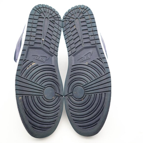 Nike Air Jordan 1 Mid Men's Size 12 Obsidian Sanded Purple Athletic Sneakers - Picture 7 of 9